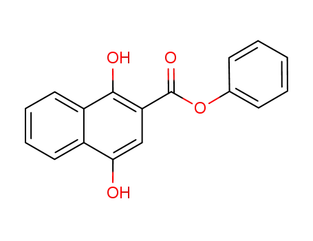 Molecular Structure of 54978-55-1 (Phenyl 1,4-dihydroxy-2-naphthoate)