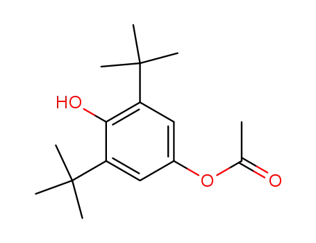 Molecular Structure of 732-28-5 (1,4-Benzenediol, 2,6-bis(1,1-dimethylethyl)-, 4-acetate)