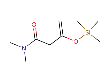 Molecular Structure of 14857-15-9 (β-(Trimethylsilyloxy)vinylessigsaeure-N-dimethylamid)