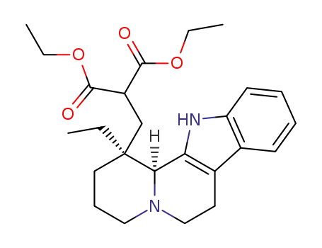 (+/-)-1α-ethyl-1β-(2',2'-diethoxycarbonylethyl)-1,2,3,4,6,7,12,12bα-octahydro-indolo<2,3-a>quinolizine