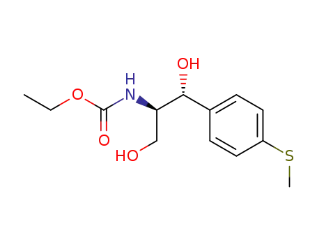 Molecular Structure of 96795-20-9 ((1R,2R)-2-ethoxycarbonylamino-1-<4-(methylthio)phenyl>-1,3-propanediol)