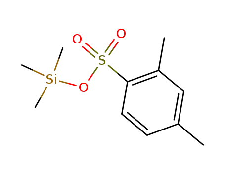 Molecular Structure of 81292-90-2 (2,4-Dimethyl-1-benzolsulfonsaeure-trimethylsilylester)