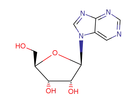 Molecular Structure of 2149-71-5 (7-beta-D-ribofuranosyl-7H-purine)