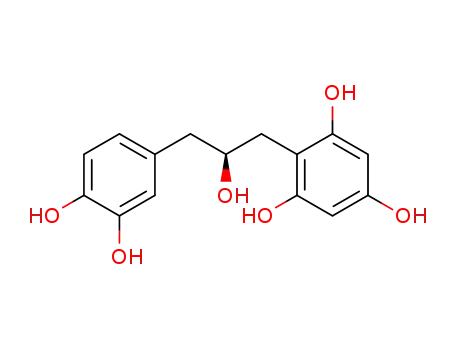 Molecular Structure of 111397-00-3 (1,3,5-Benzenetriol, 2-[(2S)-3-(3,4-dihydroxyphenyl)-2-hydroxypropyl]-)