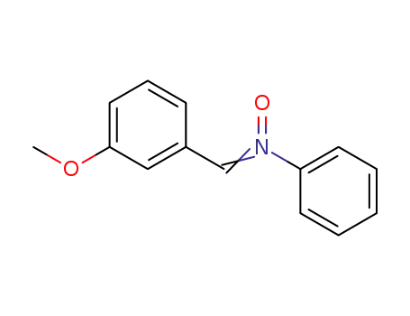 Molecular Structure of 99447-81-1 (1-(3-methoxyphenyl)-N-phenylmethanimine oxide)