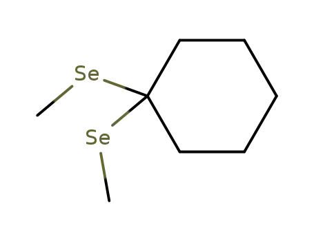 Molecular Structure of 56051-08-2 (Cyclohexane, 1,1-bis(methylseleno)-)