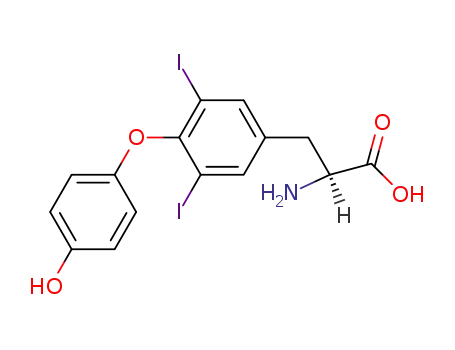 Molecular Structure of 1041-01-6 (3,5-Diiodo-L-thyronine)