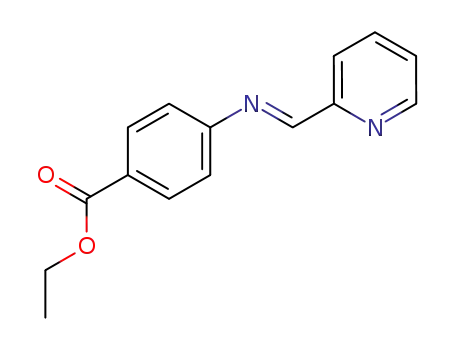 Molecular Structure of 25100-42-9 (Benzoic acid, 4-[(2-pyridinylmethylene)amino]-, ethyl ester)
