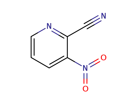 Molecular Structure of 51315-07-2 (2-Cyano-3-nitropyridine)