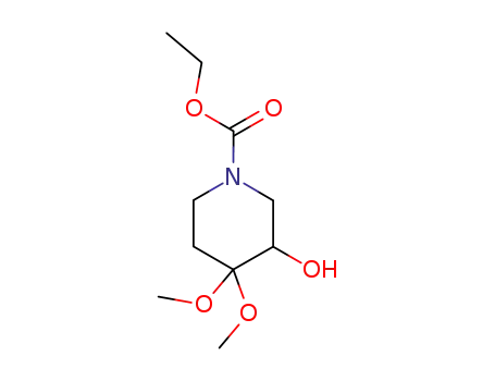 Ethyl 3-hydroxy-4,4-dimethoxypiperidine-1-carboxylate