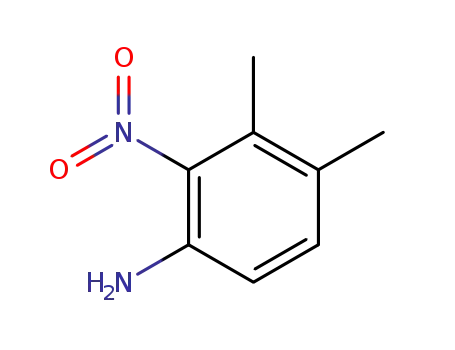 Molecular Structure of 64823-23-0 (3,4-Dimethyl-2-nitrobenzenamine)