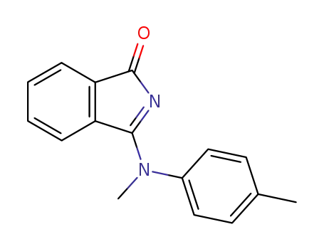Molecular Structure of 84628-34-2 (3-N-methyl-N(p-tolyl)amino-isoindoleninone)