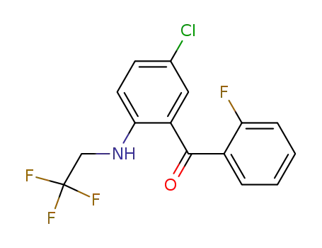 (5-Chloro-2-((2,2,2-trifluoroethyl)amino)phenyl) 2-fluorophenyl ketone