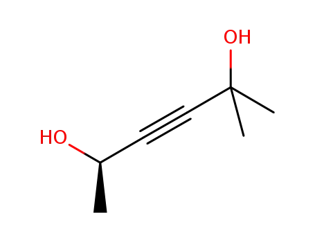 Molecular Structure of 591218-26-7 (3-Hexyne-2,5-diol, 2-methyl-, (5R)-)