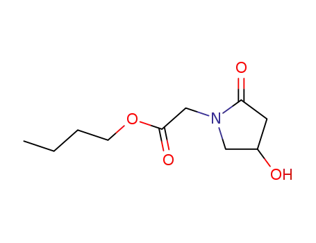 Molecular Structure of 142274-09-7 (butyl (4-hydroxy-2-oxopyrrolidin-1-yl)acetate)