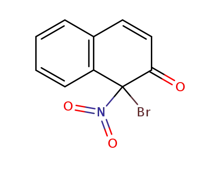 Molecular Structure of 26885-81-4 (1-bromo-1-nitro-1<i>H</i>-naphthalen-2-one)