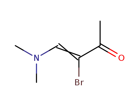 Molecular Structure of 26387-68-8 (1-dimethylamino-2-bromo-1-buten-3-one)