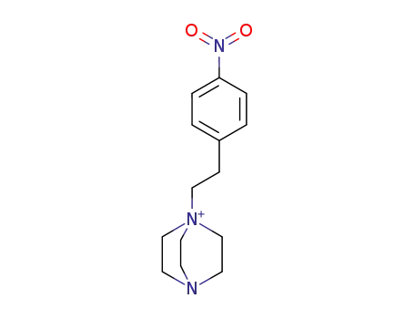 Molecular Structure of 73997-39-4 (1-[2-(4-Nitro-phenyl)-ethyl]-4-aza-1-azonia-bicyclo[2.2.2]octane)