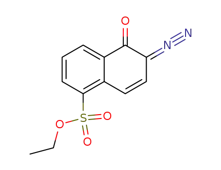 Molecular Structure of 67749-14-8 (ethyl 6-diazo-5,6-dihydro-5-oxonaphthalene-1-sulphonate)