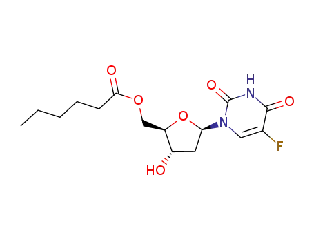 Molecular Structure of 123739-81-1 (5'-O-caproyl-floxuridine)