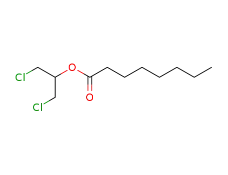 Molecular Structure of 88606-77-3 (Octanoic acid, 2-chloro-1-(chloromethyl)ethyl ester)