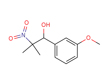 Molecular Structure of 73866-96-3 (Benzenemethanol, 3-methoxy-a-(1-methyl-1-nitroethyl)-)