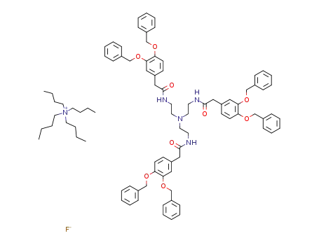 Molecular Structure of 1186217-08-2 (C<sub>16</sub>H<sub>36</sub>N<sup>(1+)</sup>*C<sub>72</sub>H<sub>72</sub>N<sub>4</sub>O<sub>9</sub>*F<sup>(1-)</sup>)