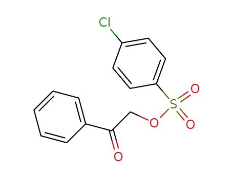 Molecular Structure of 110143-20-9 (α-(p-chlorobenzenesulfonyloxy)acetophenone)