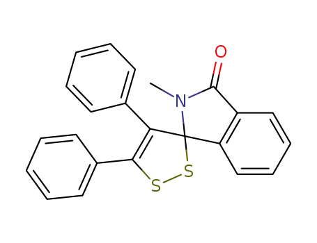2-methyl-4'5'-diphenyl-2,3-dihydro-1H-isoindole-3-spiro-3'-(1',2'-dithiol)-1-one
