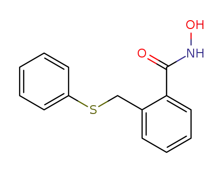Molecular Structure of 104373-43-5 (N-Hydroxy-2-phenylsulfanylmethyl-benzamide)