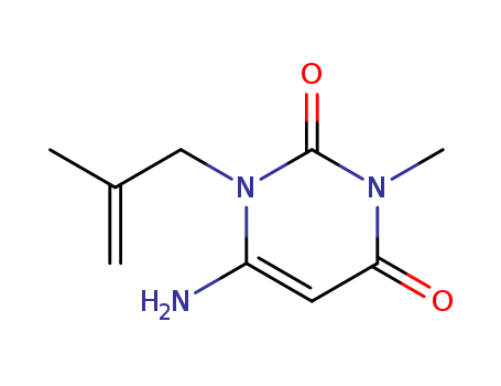 2,4(1H,3H)-Pyrimidinedione,6-amino-3-methyl-1-(2-methyl-2-propen-1-yl)-