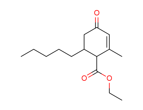 2-Cyclohexene-1-carboxylicacid, 2-methyl-4-oxo-6-pentyl-, ethyl ester