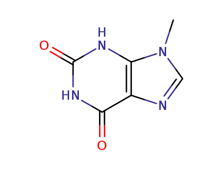 Molecular Structure of 1198-33-0 (9-METHYLXANTHINE)