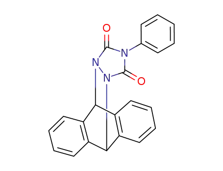 Molecular Structure of 10316-56-0 (9,10-(4’-phenyl)urazolo-9,10-dihydroanthracene)