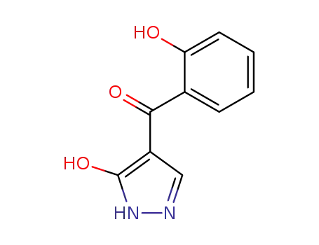 Molecular Structure of 75825-84-2 (3H-Pyrazol-3-one, 1,2-dihydro-4-(2-hydroxybenzoyl)-)