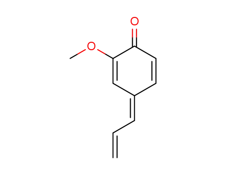 Molecular Structure of 129664-76-2 (2-methoxy-4-(2-propenylidene)-2,5-cyclohexadien-1-one, Z-isomer)