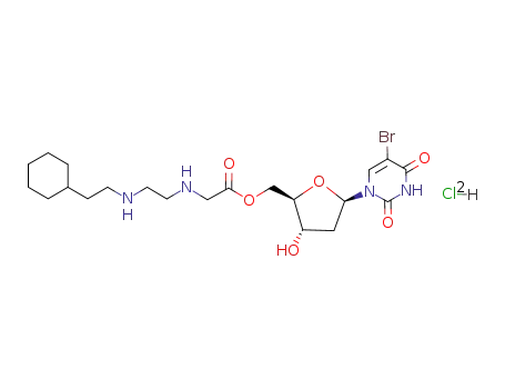 5-bromo-2'-deoxyuridine 5'-<N-<2-<(2-cyclohexylethyl)amino>ethyl>glycyl ester> dihydrochloride