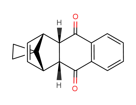 Molecular Structure of 71155-60-7 (1,4,4a,9a-tetrahydro-9,10-dioxo-1,4-methanoanthracene-11-spiro-1'-cyclopropane)