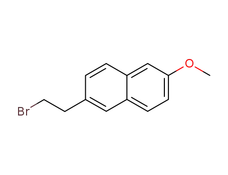 Molecular Structure of 42924-51-6 (2-(2-bromoethyl)-6-methoxynaphthalene)