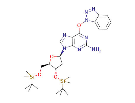 O<sup>6</sup>-(benzotriazol-1-yl)-3′,5′-di-O-(t-butyldimethylsilyl)-2′-deoxyguanosine