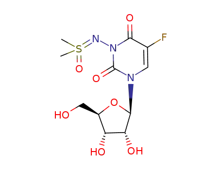 Molecular Structure of 110238-48-7 (3-dimethylsulfoxyimidyl-5-fluorouridine)