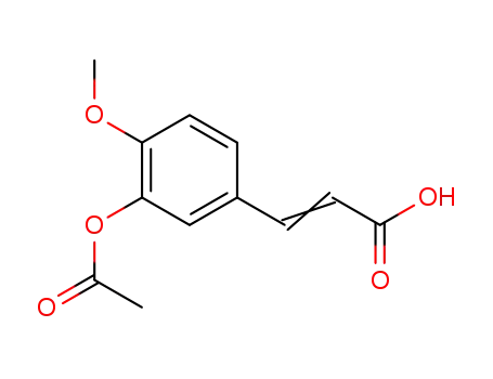 3-(3-acetoxy-4-methoxyphenyl)acrylic acid