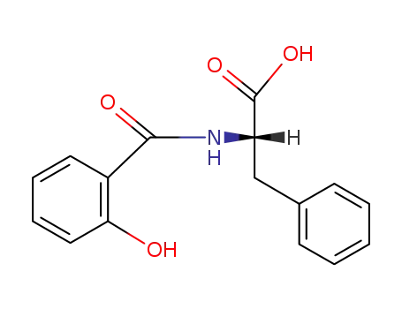 Molecular Structure of 56145-93-8 (N-[(2-hydroxyphenyl)carbonyl]-L-phenylalanine)
