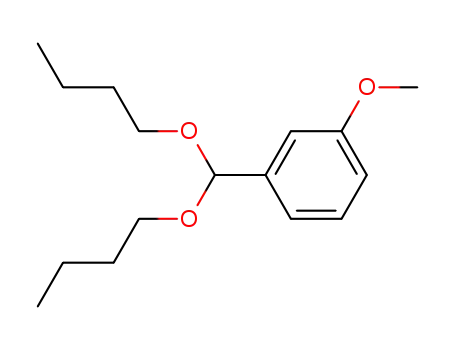 Molecular Structure of 101005-07-6 (1-Dibutoxymethyl-3-methoxy-benzene)