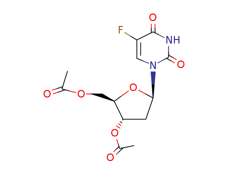 Molecular Structure of 110522-47-9 (3',5'-DI-O-ACETYL-5-FLUORO-2'-DEOXYURIDINE)
