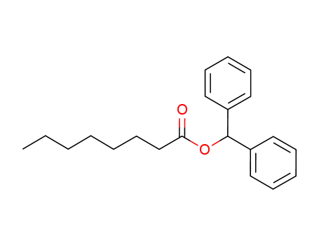 Molecular Structure of 102472-03-7 (Octanoic acid, diphenylmethyl ester)