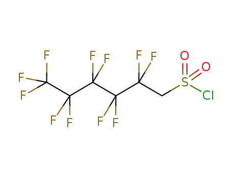 Molecular Structure of 849938-49-4 (2,2,3,3,4,4,5,5,6,6,6-undecafluoro-hexanesulfonyl chloride)