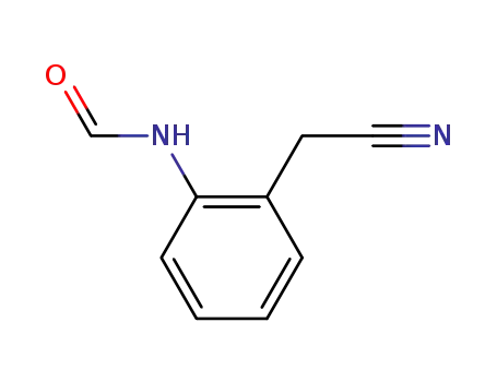 Molecular Structure of 861571-31-5 ((2-formylamino-phenyl)-acetonitrile)