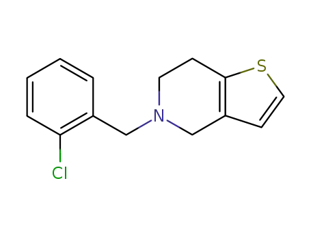 Molecular Structure of 55142-85-3 (Ticlopidine)
