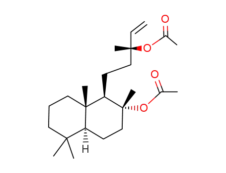 Molecular Structure of 54274-72-5 (1-Naphthalenepropanol,2-(acetyloxy)-a-ethenyldecahydro-a,2,5,5,8a-pentamethyl-,acetate,(aR,1R,2R,4aS,8aS)- (9CI))
